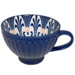 Price and Buy Artistic Ceramic Cup – Handcrafted with Traditional Floral Blue Design