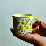Price and Buy Artistic Ceramic Mug – Flower-Inspired Design - Image 3