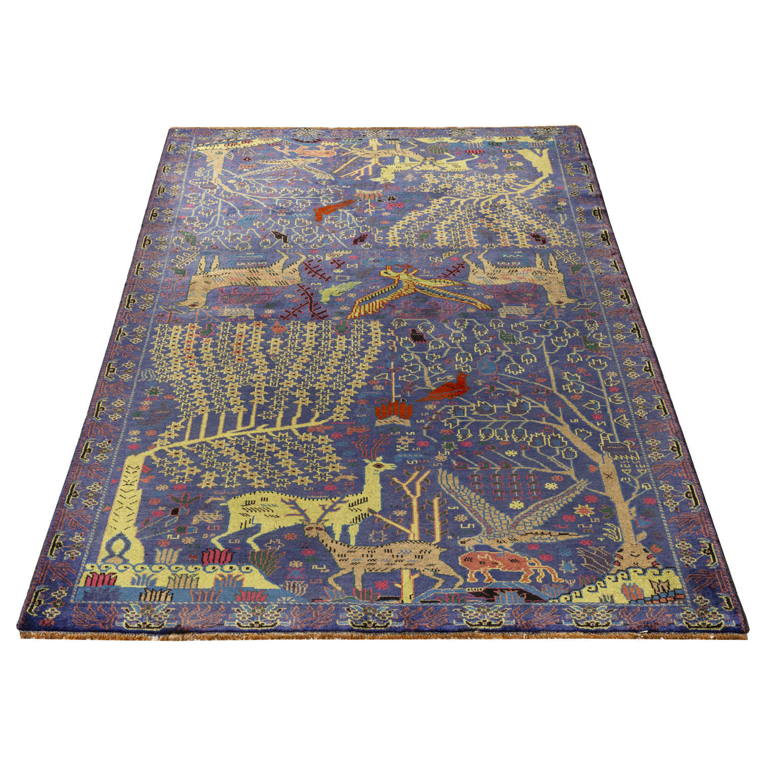 Price and Buy Artistic Collectible Persian Wool Carpet Hand-Knotted in Baluchistan - Image 5