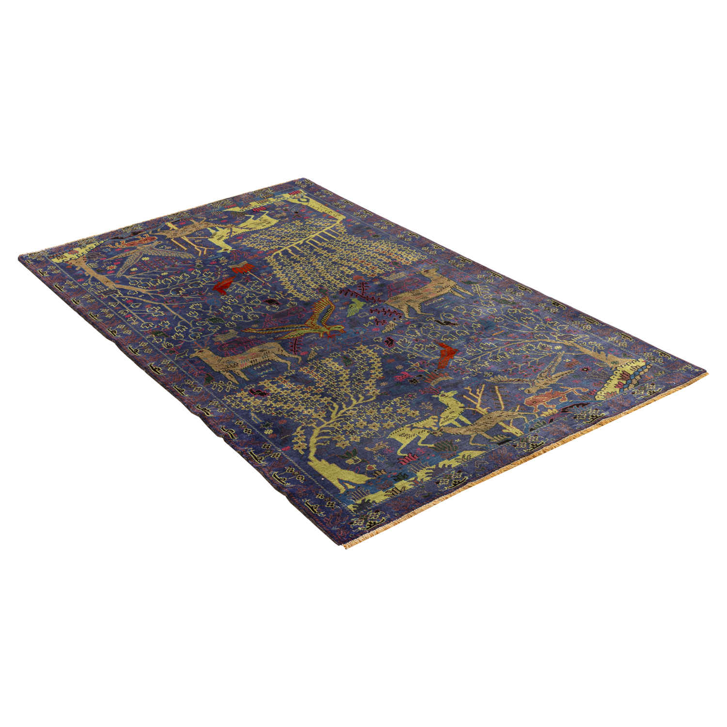 Price and Buy Artistic Collectible Persian Wool Carpet Hand-Knotted in Baluchistan - Image 6