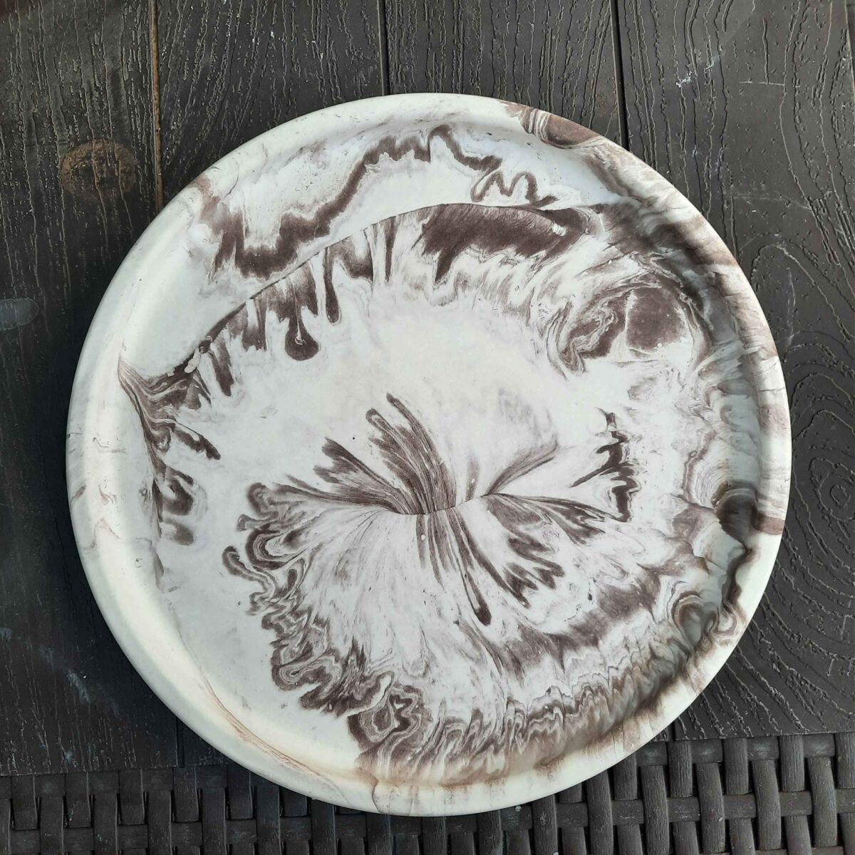 Price and Buy Artistic Concrete Serving Tray Handcrafted with Resin - Image 3
