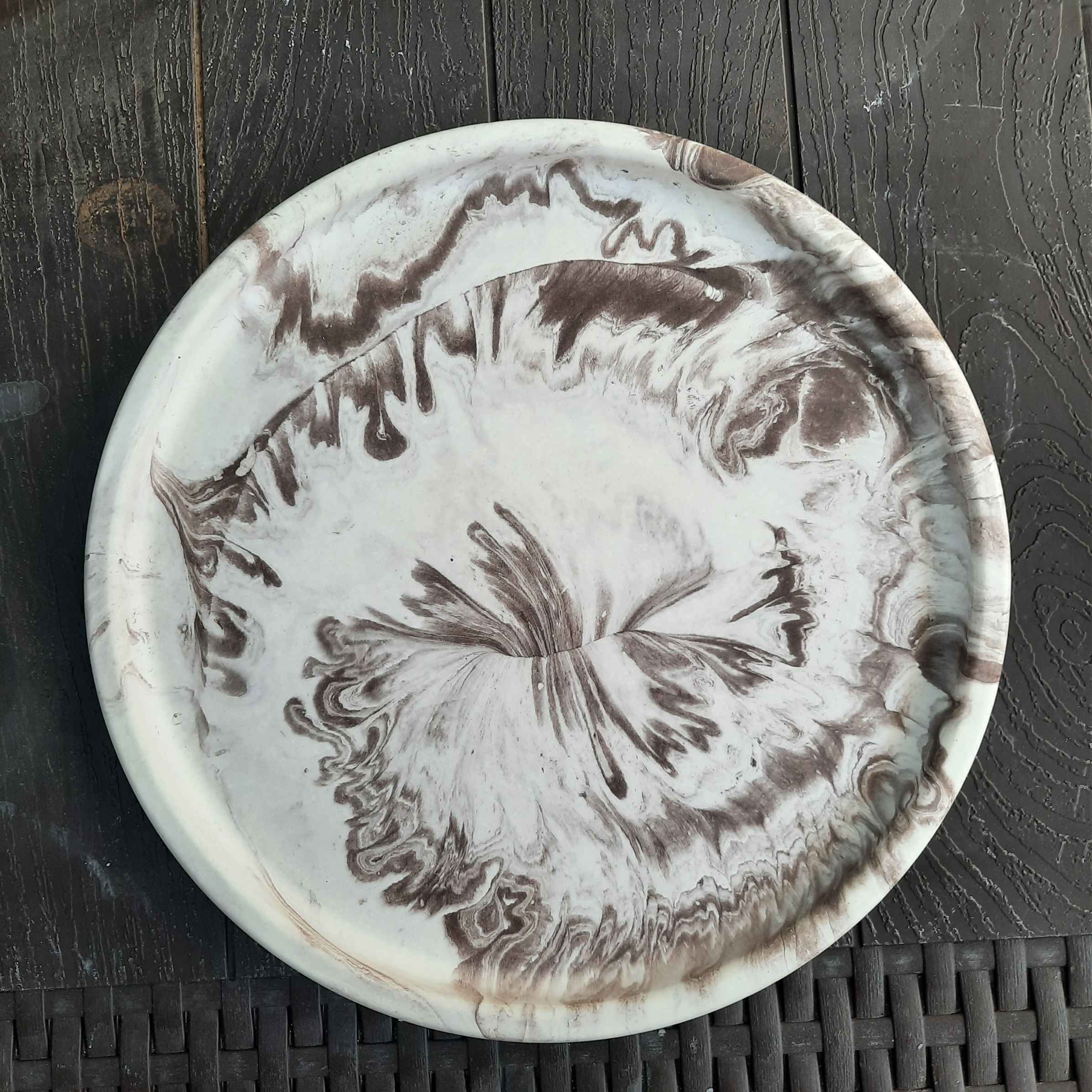 Price and Buy Artistic Concrete Serving Tray Handcrafted with Resin - Image 3