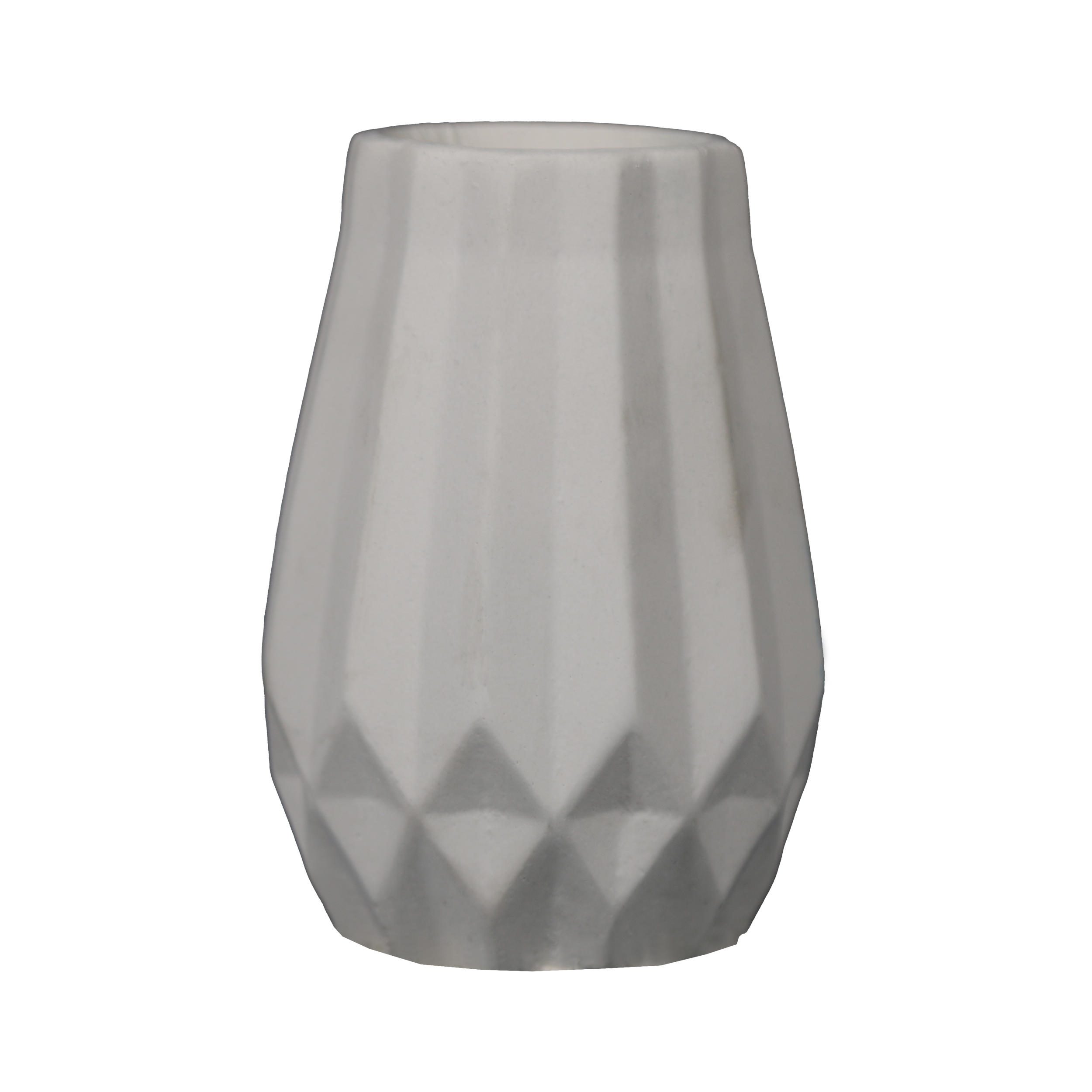 Price and Buy Artistic Concrete Vase with Resin Handcrafted Black - Image 3
