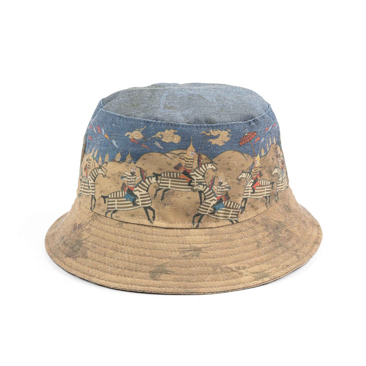 Price and Buy Artistic Design Bucket Hat with Iranian Razm Pattern