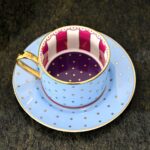 Price and Buy Artistic Porcelain Tea Set, Colorful Kosova Design, 12-Pieces – Stylish & Vibrant Tea & Coffee Collection - Image 9