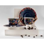 Price and Buy Artistic Porcelain Tea Set in Navy Blue – Classic & Timeless Tea Collection - Image 7