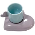 Price and Buy Artistic Porcelain Tea Set of 6 in Turquoise – Vibrant Colorful Collection for Home & Gift - Image 5