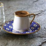 Price and Buy Artistic Porcelain Tea Set of 6 with Evil Eye Design – Unique & Symbolic Tea Service - Image 5
