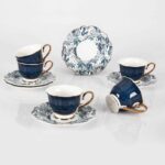 Price and Buy Artistic Porcelain Tea Set with Leaf Design – Handcrafted & Unique Style - Image 5