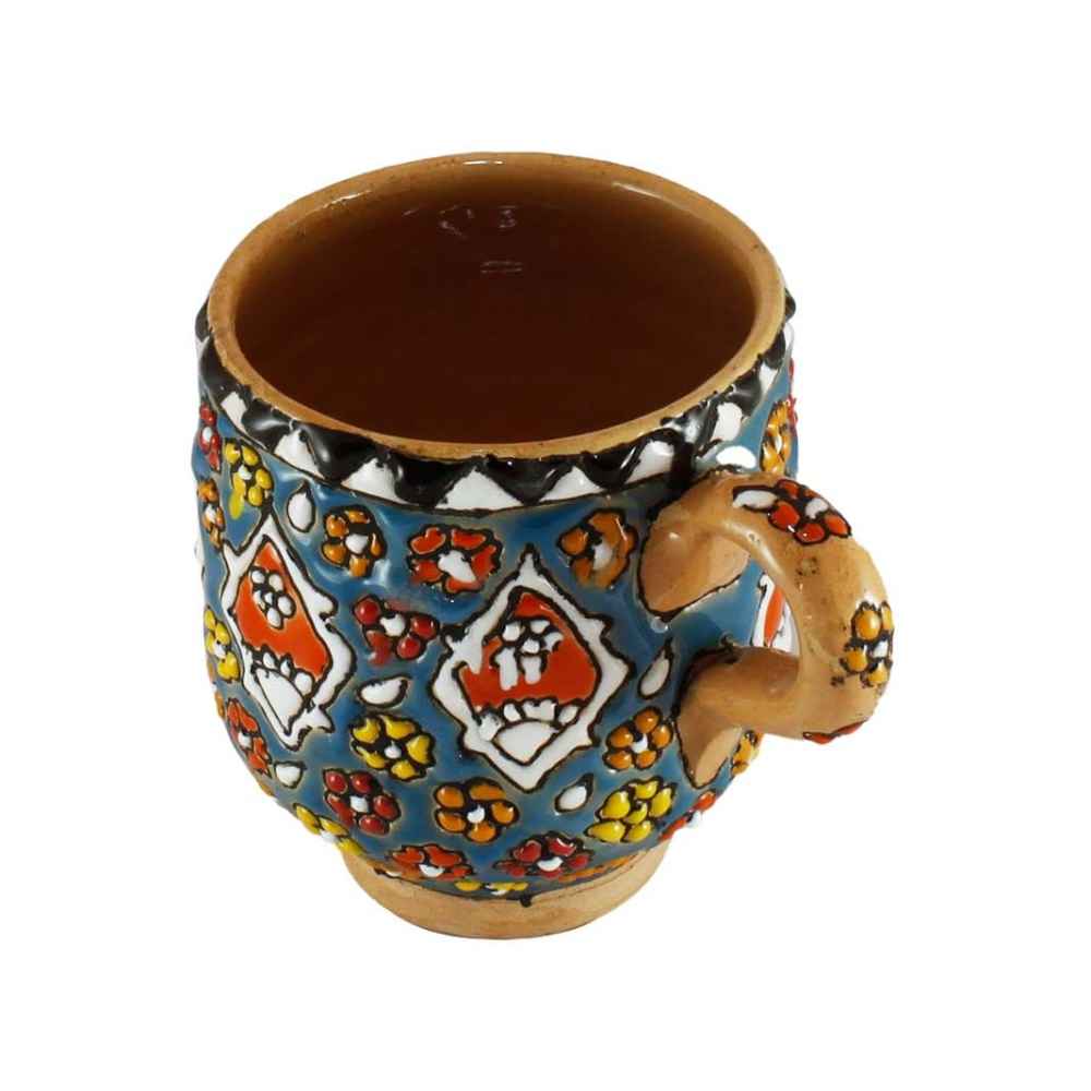 Price and Buy Artistic Pottery Cup – Handcrafted Minakari Enameled, Atlas Model