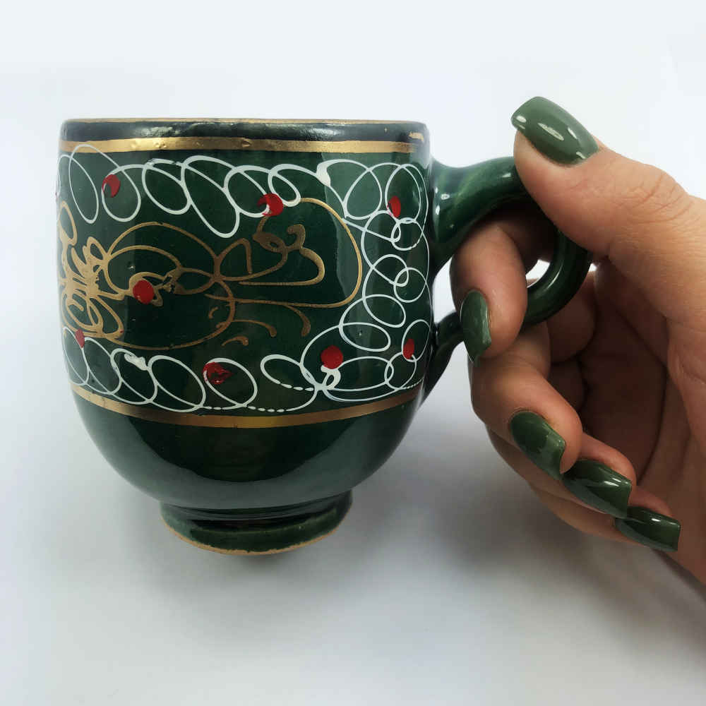 Price and Buy Artistic Pottery Cup – Handcrafted Sonati Design - Image 4
