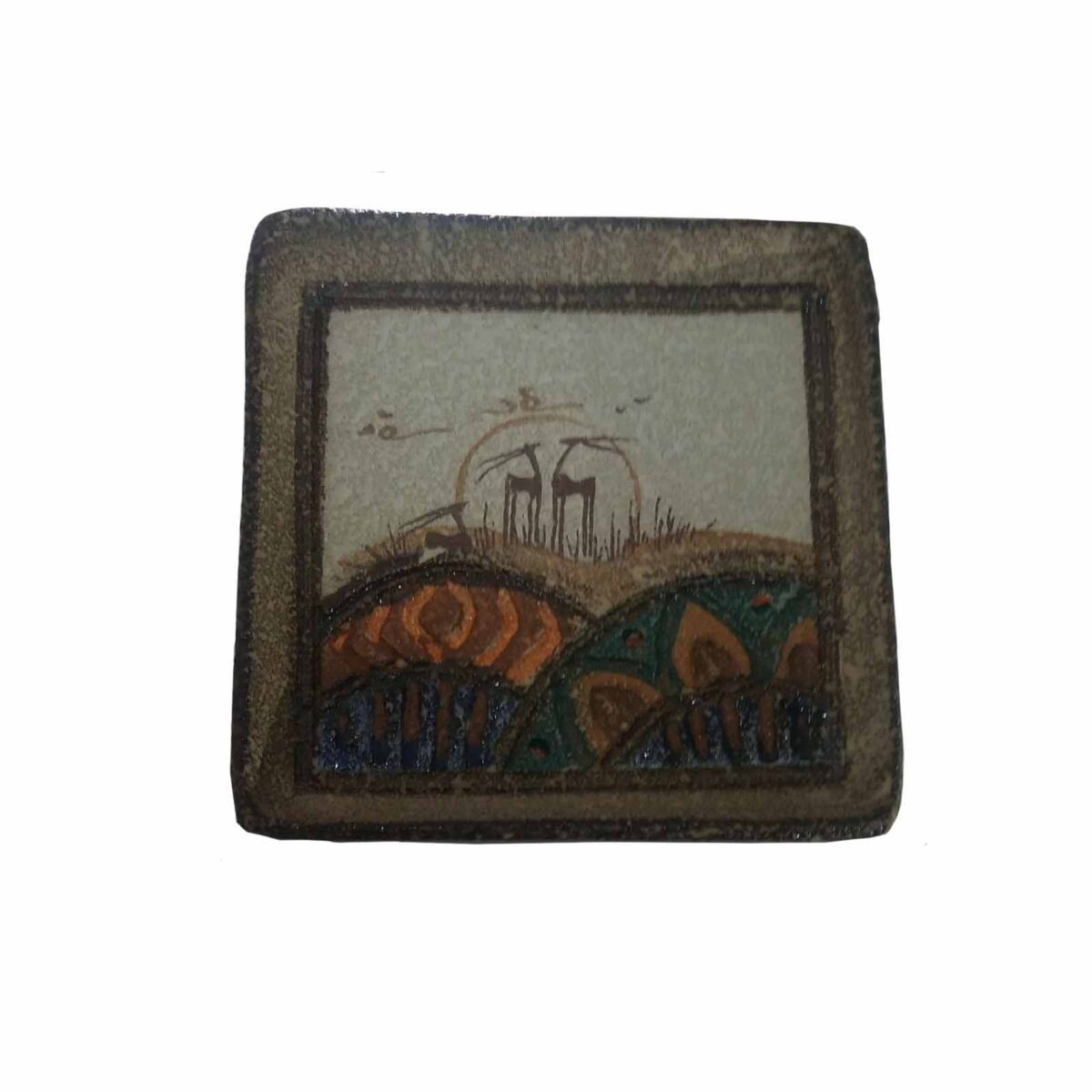 Price and Buy Artistic Pottery Mug – Decorative with Coaster, Masey Model - Image 3
