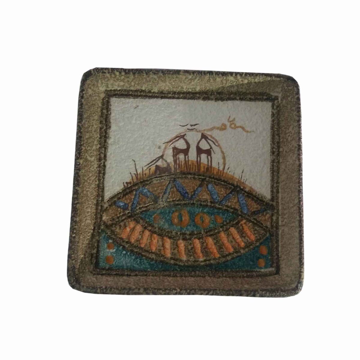 Price and Buy Artistic Pottery Mug – Decorative with Coaster, Mzlsm Model - Image 3