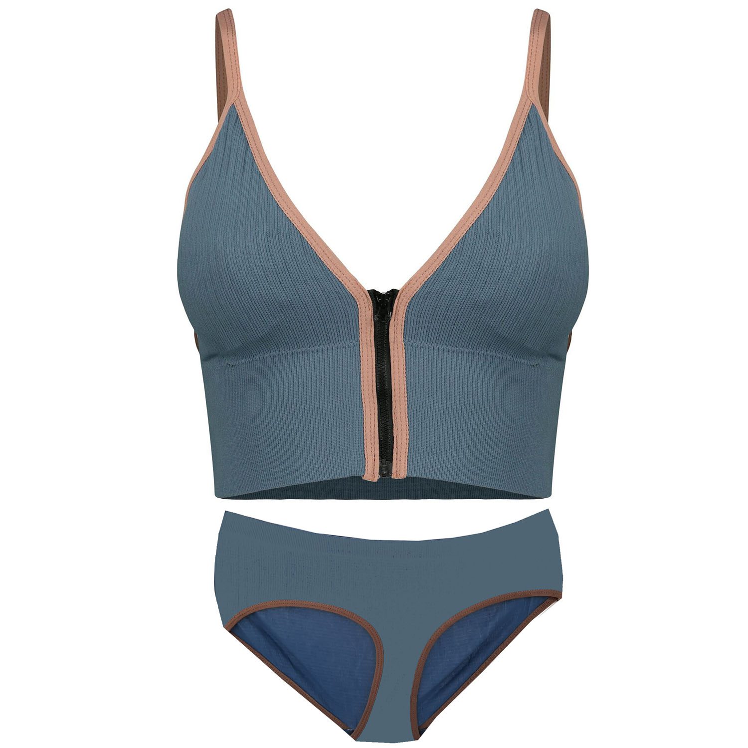 Price and Buy Athletic Crop Top and Panty Set – Front-Zip, Padded, Model 4563 in Blue_690315d33d60e.jpeg Price and Buy Athletic Crop Top and Panty Set – Front-Zip, Padded, Model 4563 in Blue - Image 1