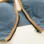 Price and Buy Athletic Crop Top and Panty Set – Front-Zip, Padded, Model 4563 in Blue - Image 4