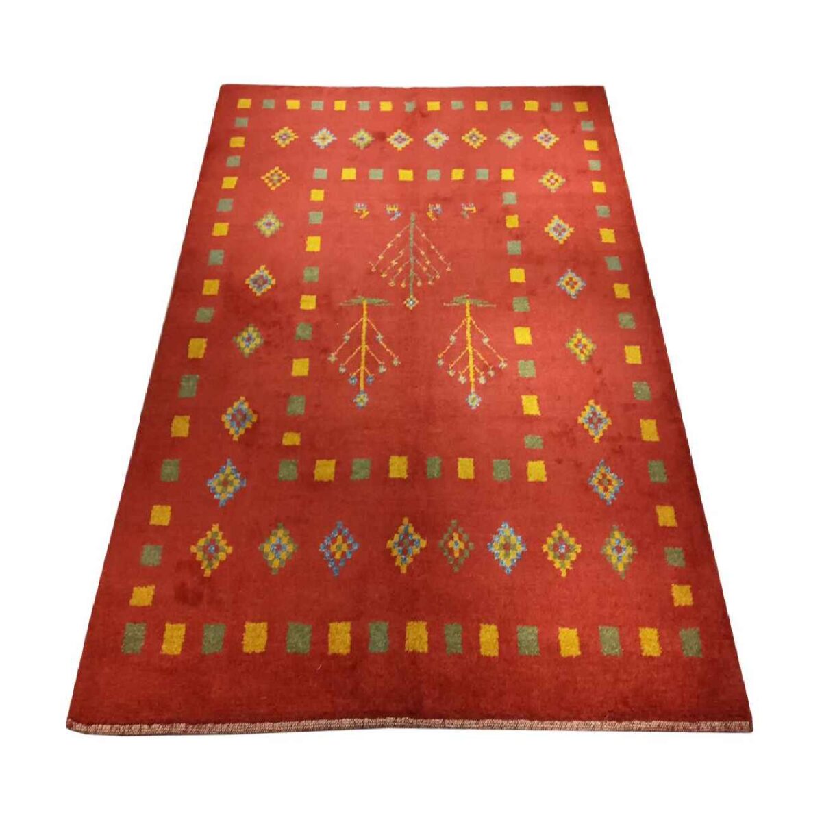 Price and Buy Authentic Genuine Persian Gabbeh Wool Rug Handwoven Bordered - Image 4
