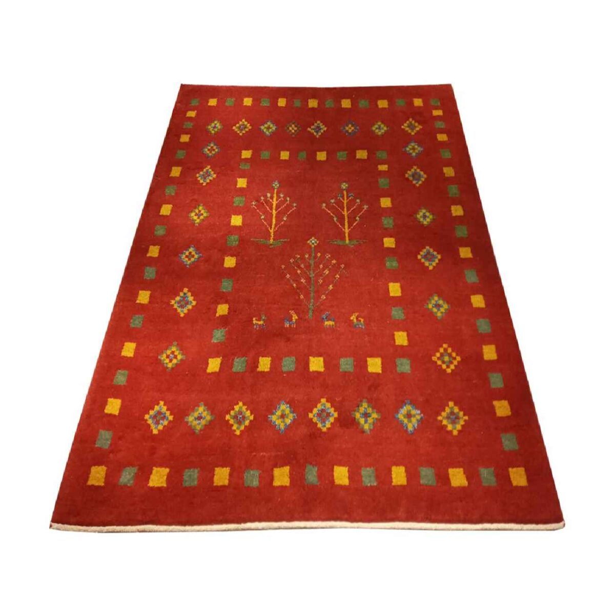 Price and Buy Authentic Genuine Persian Gabbeh Wool Rug Handwoven Bordered - Image 5