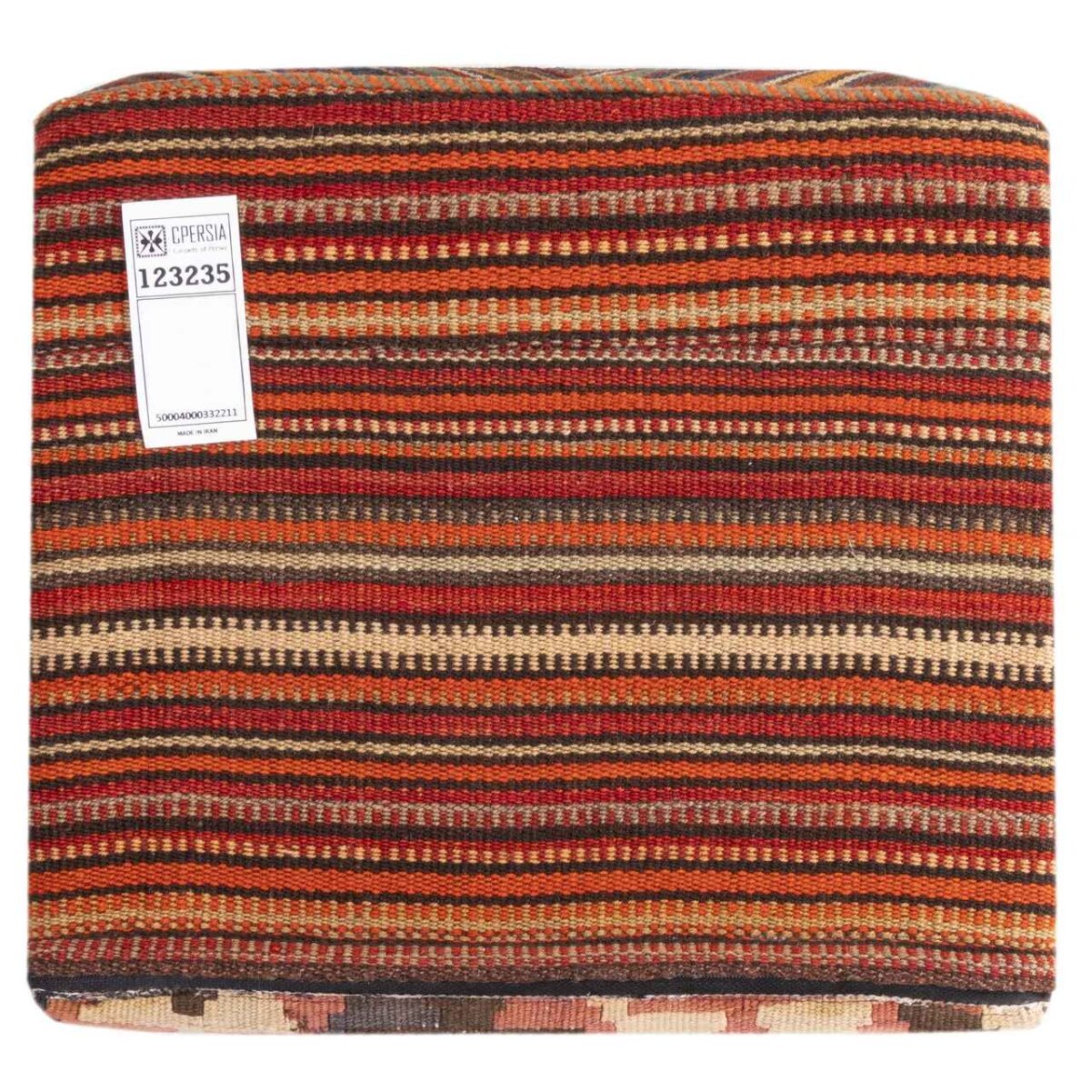 Price and Buy Authentic Ottoman Kilim Pouf with the Origin Iran Handcrafted AP406 - Image 4