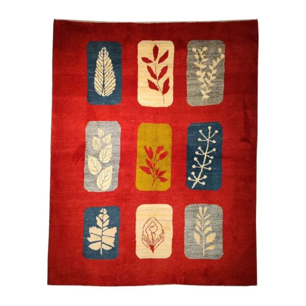 Price and Buy Authentic Persian Gabbeh Wool Rug Handwoven Leaf Motifs_68ff4dd188ddf.jpeg Price and Buy Authentic Persian Gabbeh Wool Rug Handwoven Leaf Motifs