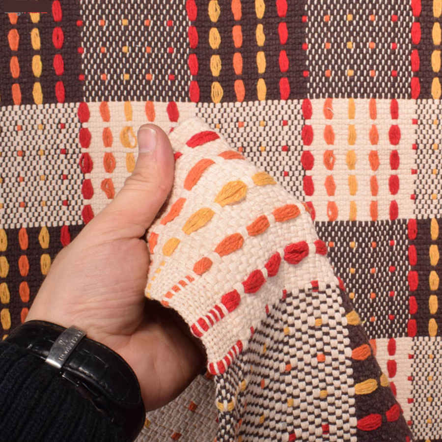 Price and Buy Authentic Persian Jajim Flat-Woven Striped Rug Vesta - Image 3