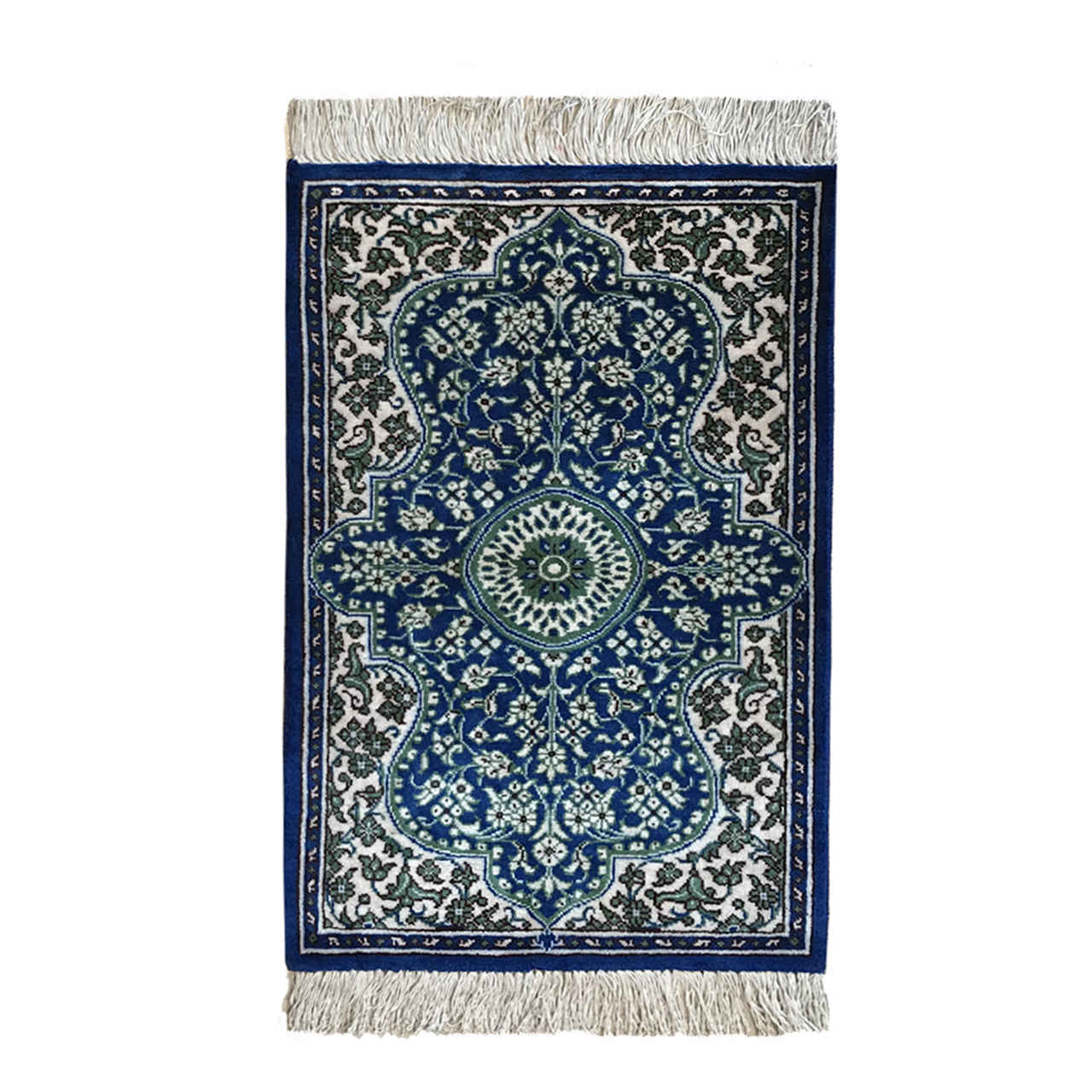 Price and Buy Authentic Persian Prayer Silk Rug Hand-Knotted & Luxurious Sajada Toranji