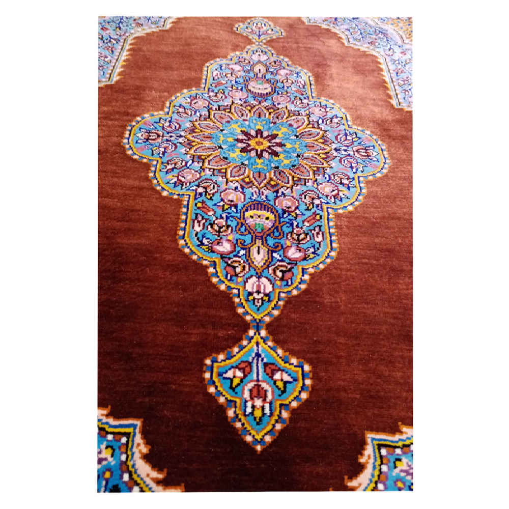 Price and Buy Authentic Persian Prayer Silk Rug Hand-Knotted & Luxurious Sajada - Image 3