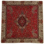 Price and Buy Authentic Persian Synthetic Termeh Cushion Cover – Classic Paisley Design, Rich Red and Burgundy Tones