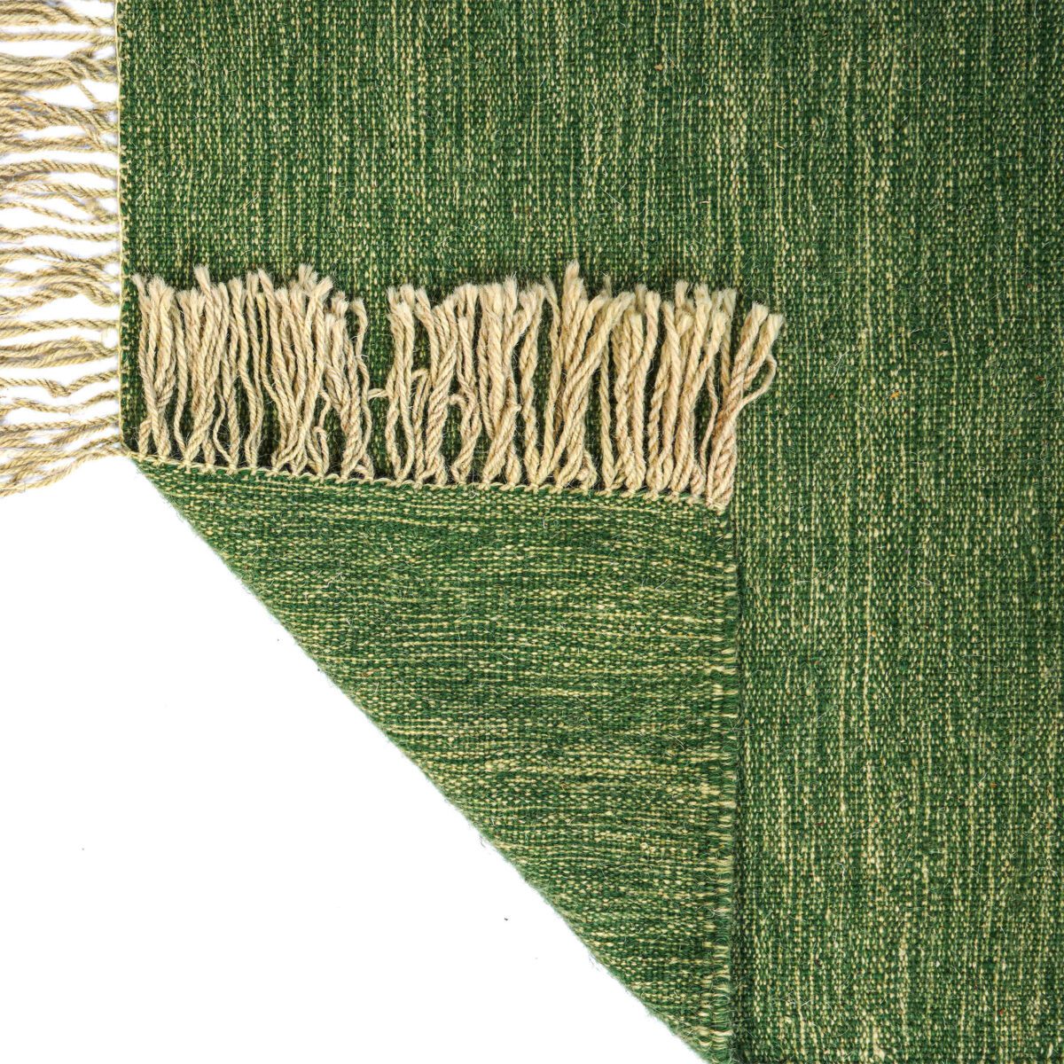 Price and Buy Authentic Persian Wool Kilim Handwoven in Khorasan Light Green - Image 4