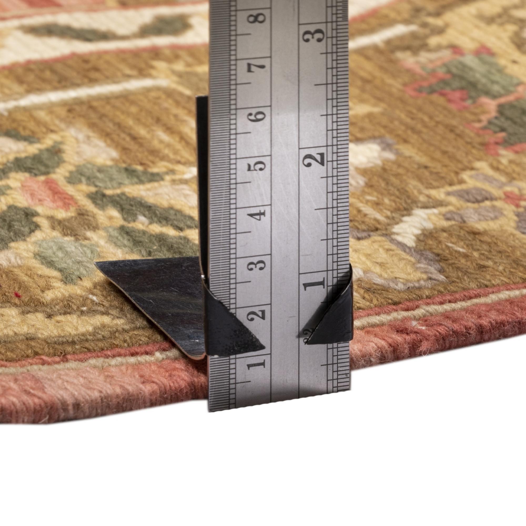 Price and Buy Authentic Persian Wool Kilim Rug Handwoven in Fars Bordered Salmon - Image 6