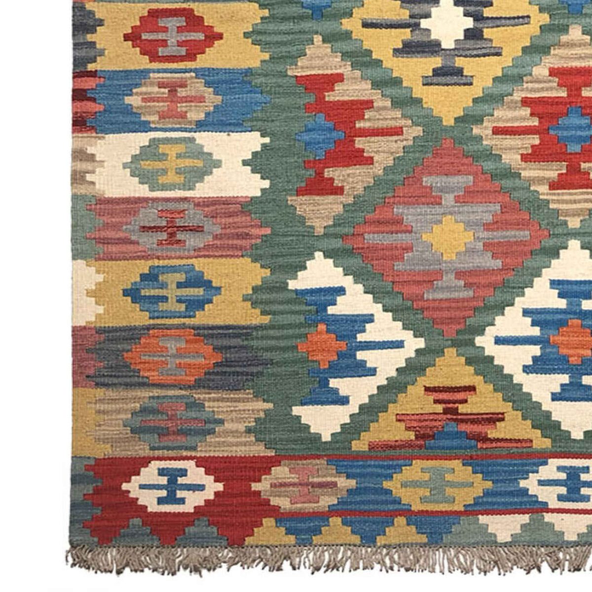 Price and Buy Authentic Persian Wool Kilim Rug Handwoven in Firuzabad Qashqai - Image 4