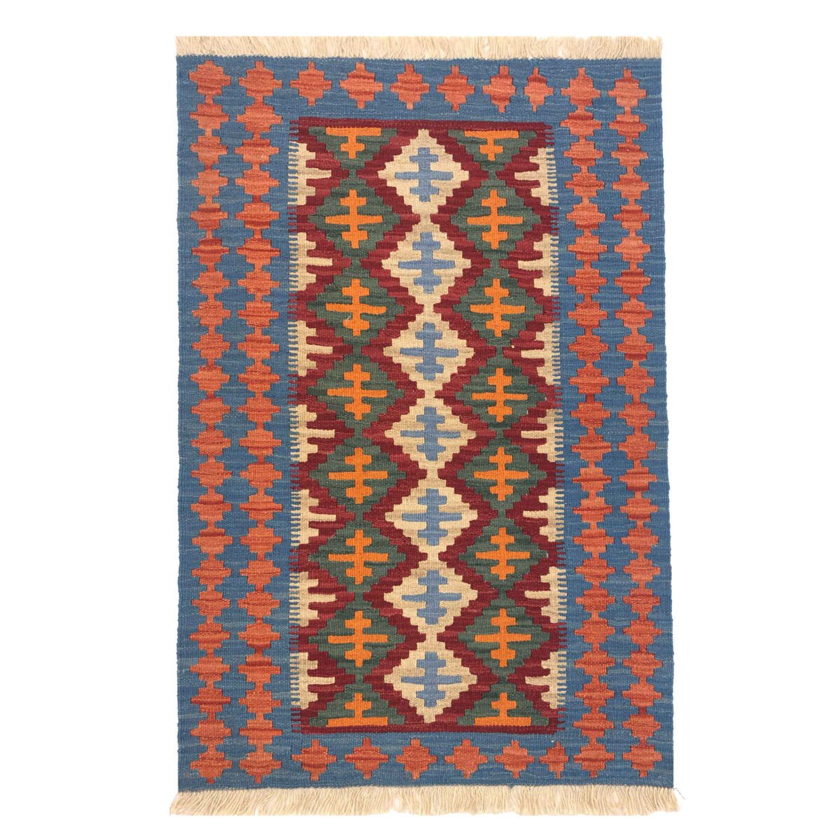 Price and Buy Authentic Persian Wool Kilim Rug Handwoven in Firuzabad Qashqai