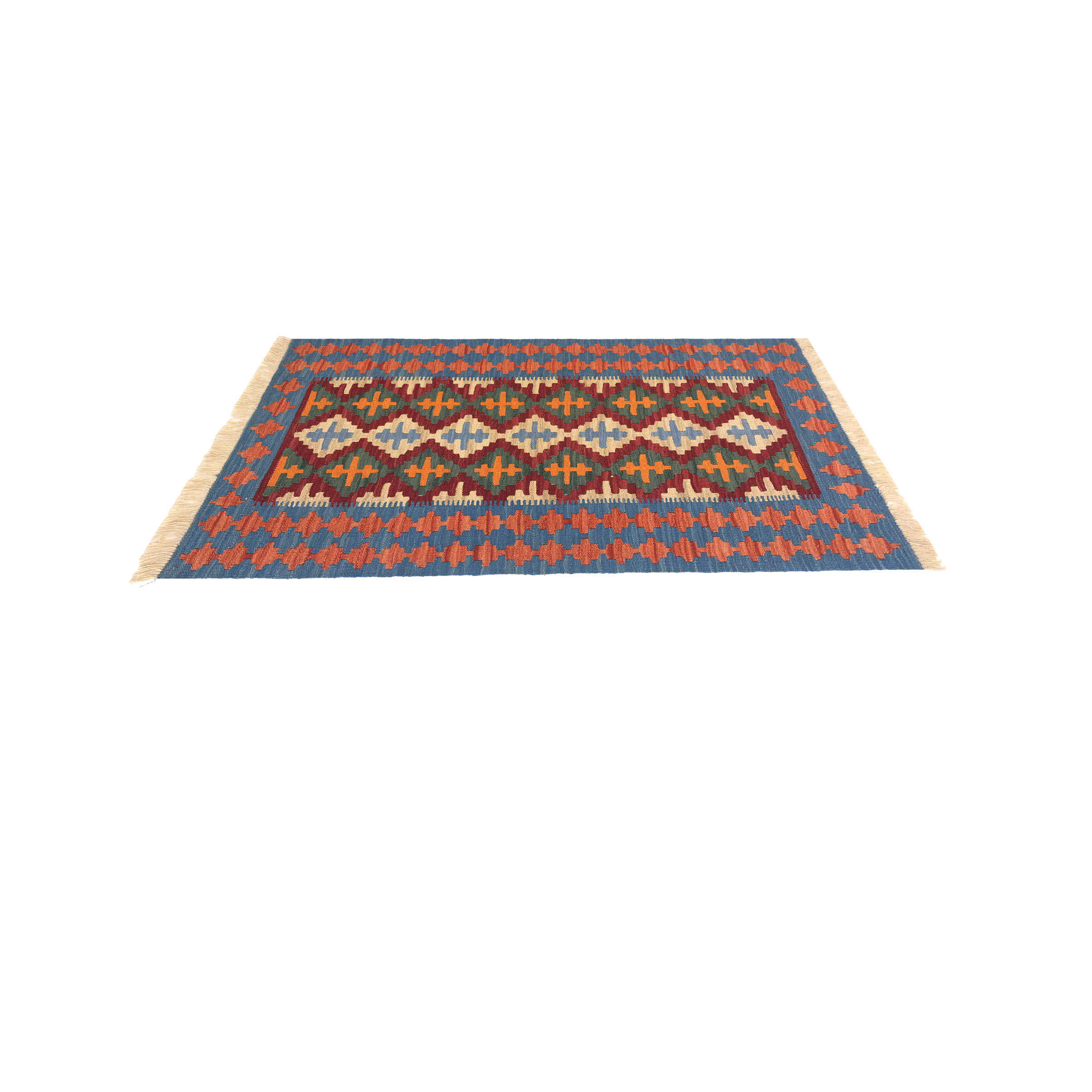 Price and Buy Authentic Persian Wool Kilim Rug Handwoven in Firuzabad Qashqai - Image 4