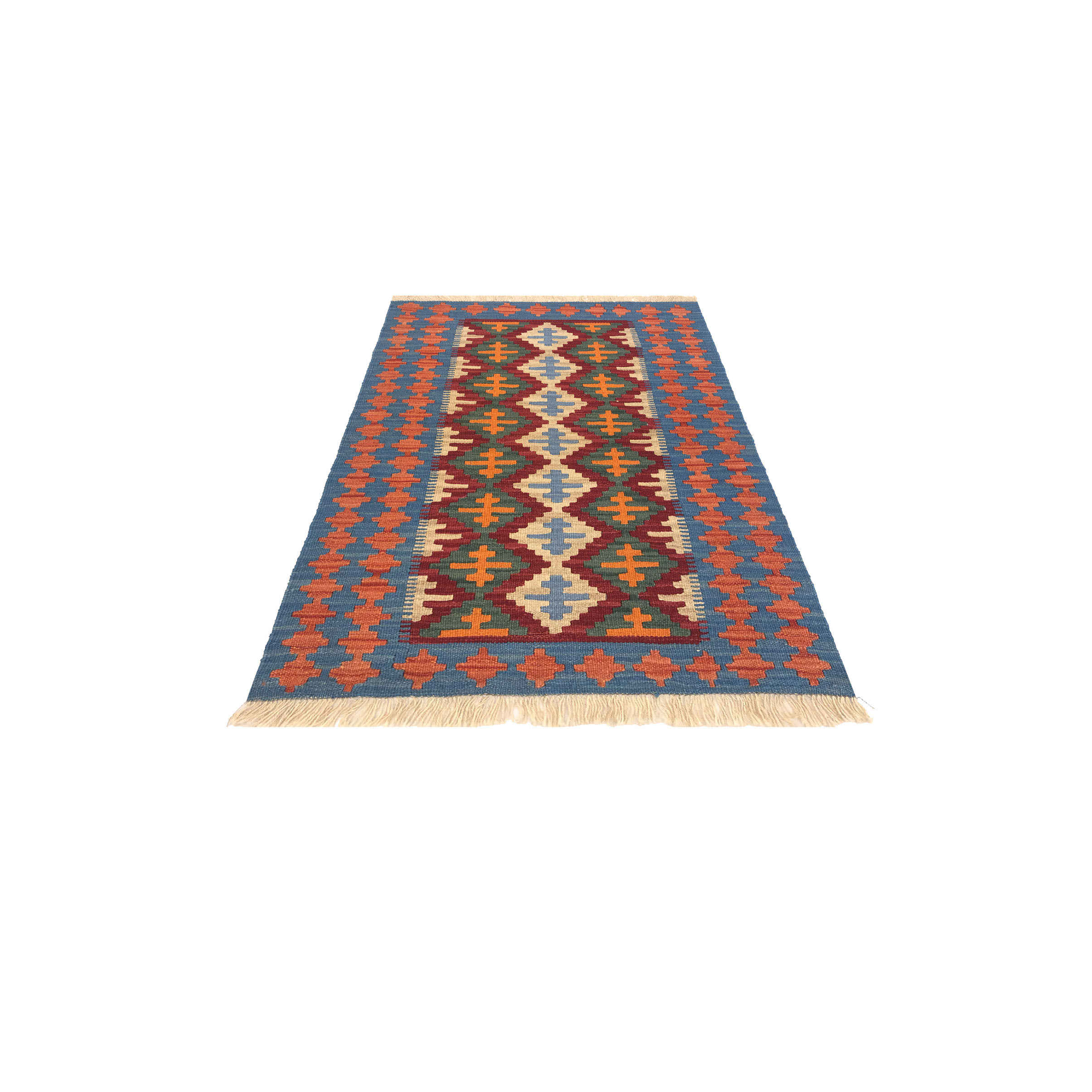 Price and Buy Authentic Persian Wool Kilim Rug Handwoven in Firuzabad Qashqai - Image 6