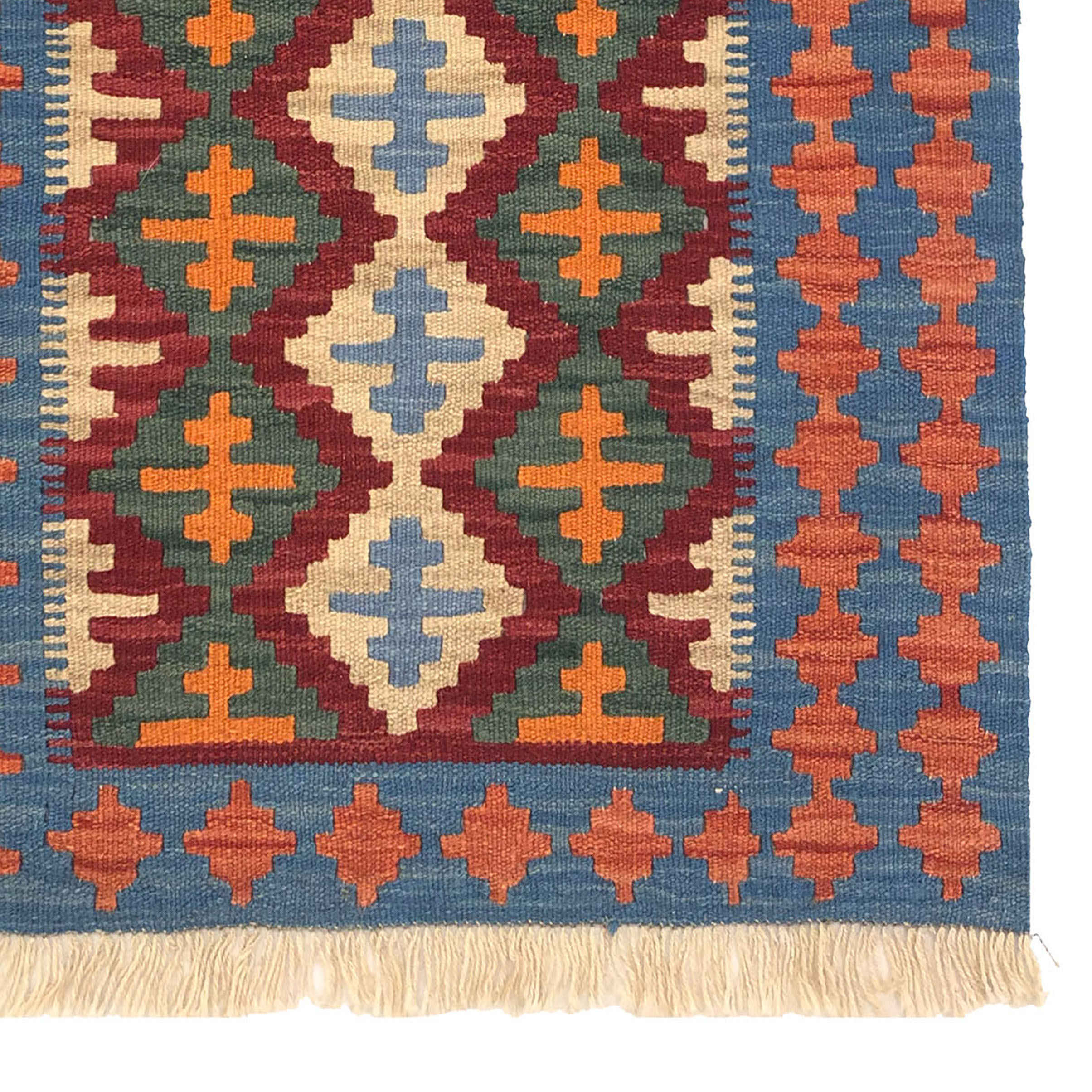 Price and Buy Authentic Persian Wool Kilim Rug Handwoven in Firuzabad Qashqai - Image 8