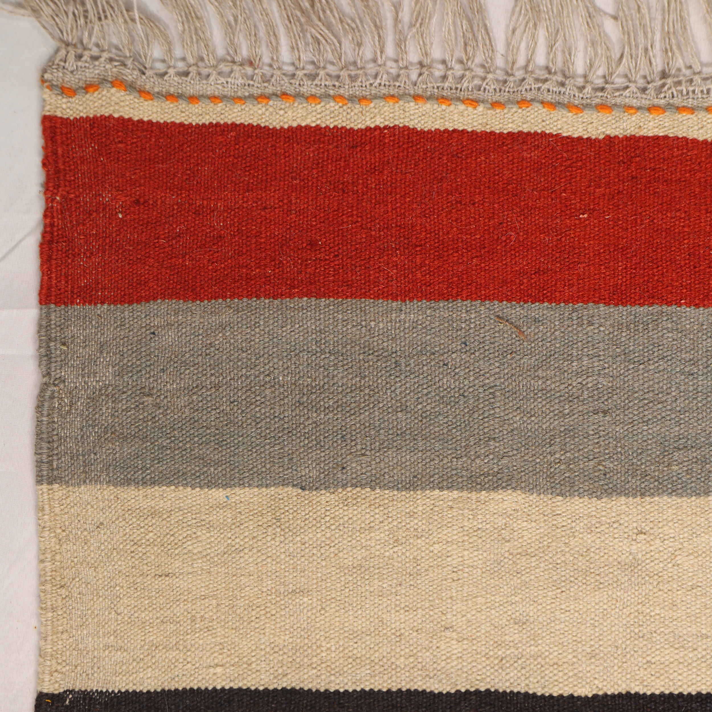 Price and Buy Authentic Persian Wool Kilim Rug Handwoven in Isfahan Striped - Image 4