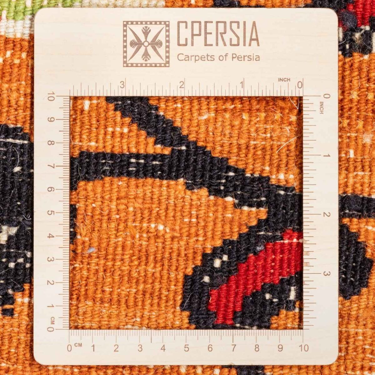 Price and Buy Authentic Persian Wool Kilim Rug Handwoven in Kerman Floral Orange - Image 6