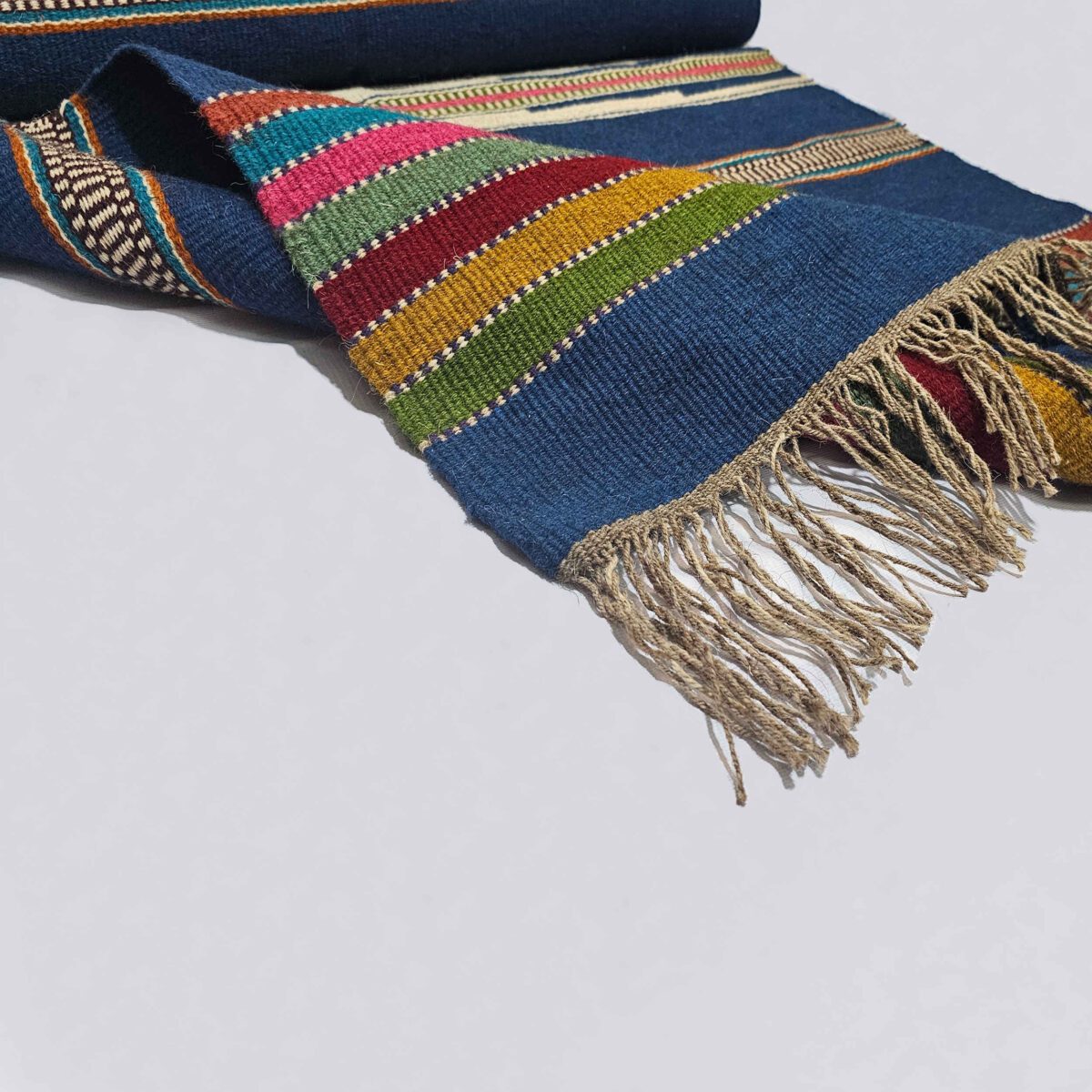 Price and Buy Authentic Persian Wool Kilim Rug Handwoven in Lorestan Blue - Image 4