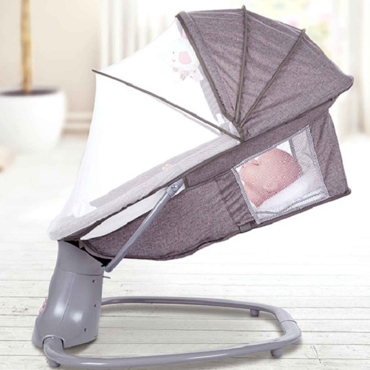 Price and Buy Automatic Baby Cradle – Gentle Rocking for Safe and Peaceful Sleep_69038211df59c.jpeg Price and Buy Automatic Baby Cradle – Gentle Rocking for Safe and Peaceful Sleep - Image 4