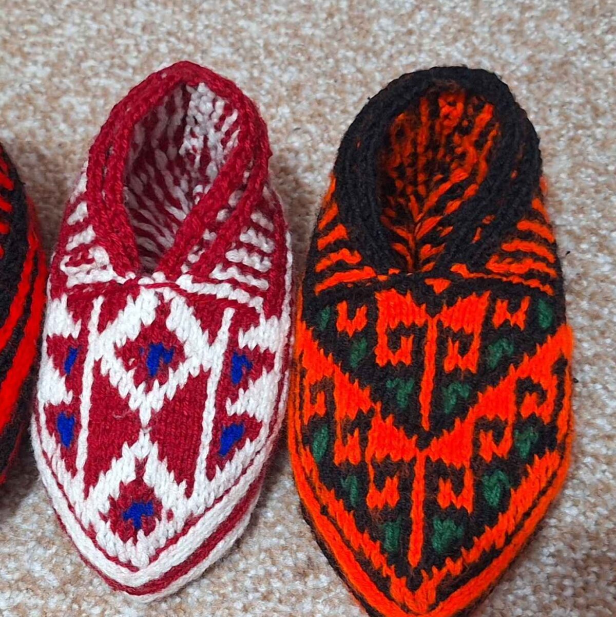 Price and Buy Azerbaijan Crochet Slippers with Traditional Design Handwoven - Image 3