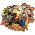 Price and Buy Baby 3D Wall Sticker with City of Cartoons Design