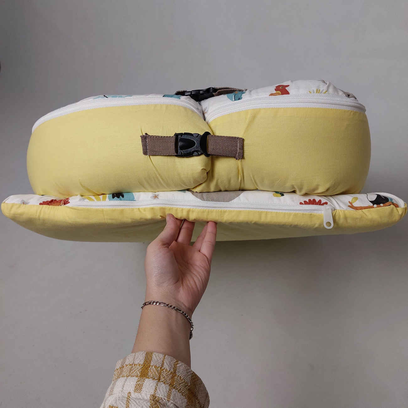 Price and Buy Baby Anti-Roll Nest – Animal Design & Organic Cotton – Full Set with Pillow_6903a0a7309b7.jpeg Price and Buy Baby Anti-Roll Nest – Animal Design & Organic Cotton – Full Set with Pillow - Image 5