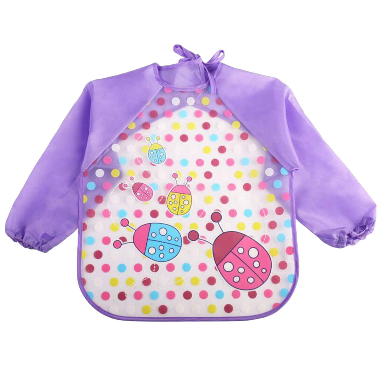 Price and Buy Baby Bib – Can Help Keep Your Baby Dry & Comfortable with Sleeves & Ladybug Design_69015e852243f.jpeg Price and Buy Baby Bib – Can Help Keep Your Baby Dry & Comfortable with Sleeves & Ladybug Design - Image 1