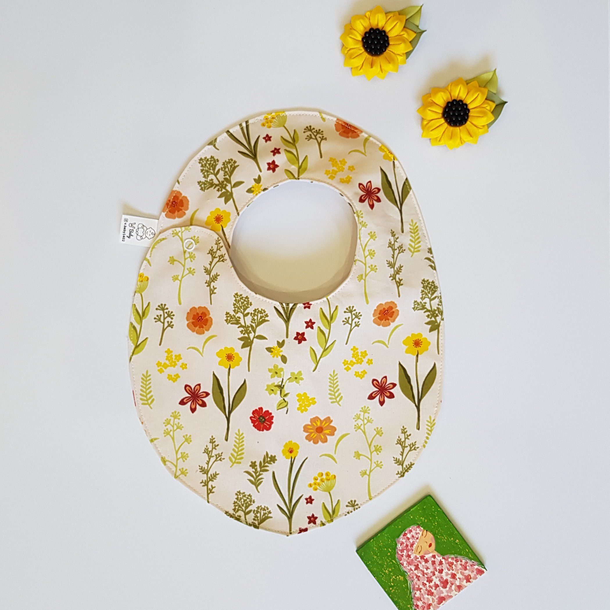Price and Buy Baby Bib – Delicate Floral Pattern for Gentle Moment_69023913d708b.jpeg Price and Buy Baby Bib – Delicate Floral Pattern for Gentle Moment - Image 1