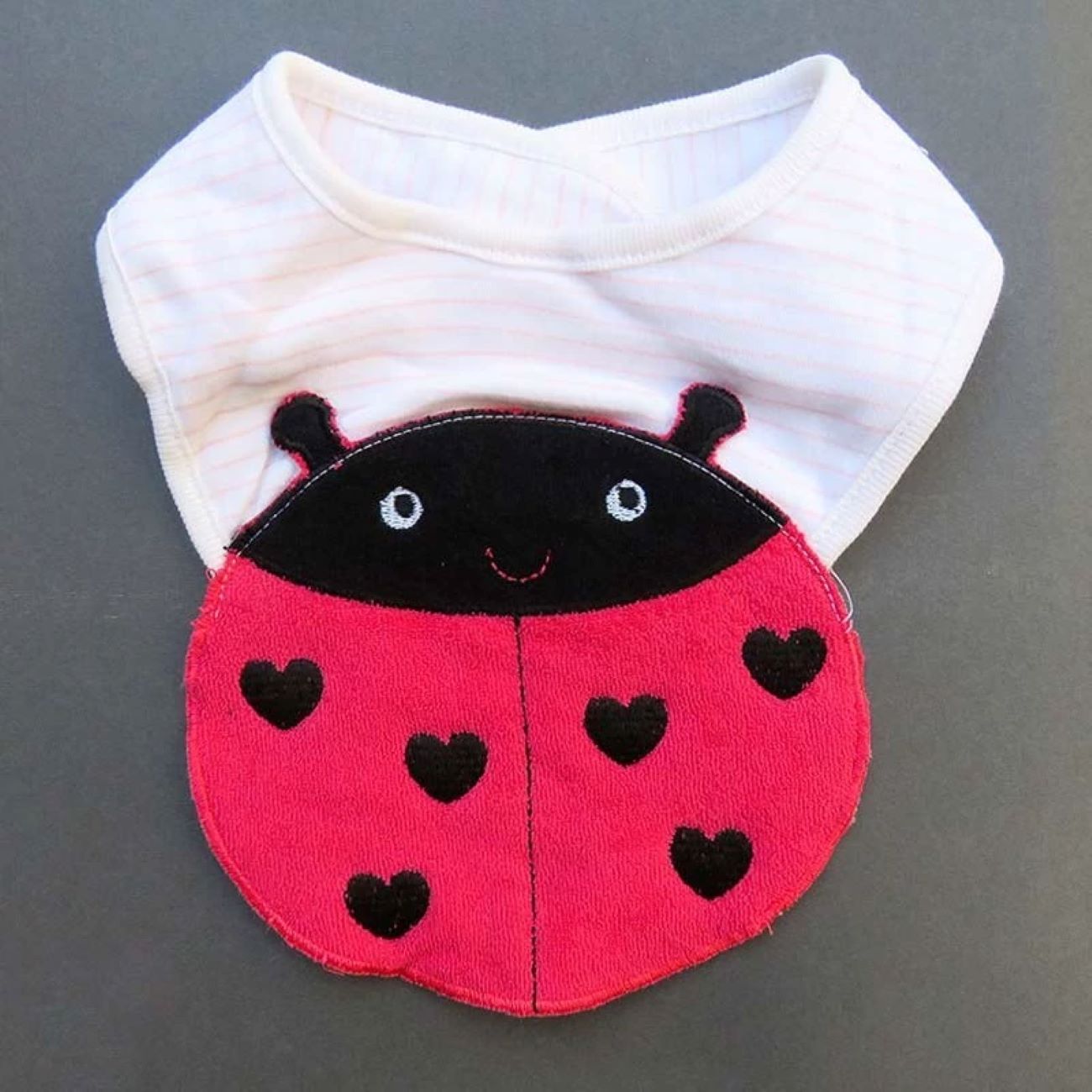 Price and Buy Baby Bib with Ladybug Cartoon Design_6902a2e509ede.jpeg Price and Buy Baby Bib with Ladybug Cartoon Design - Image 1