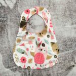 Price and Buy Baby Bib Woodland Creature with Feather and Floral Detail