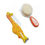 Price and Buy Baby Comb & Brush Set with Cute Giraffe Design – Perfect for Infant Hair Care - Image 3