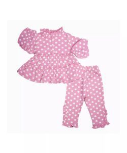 Price and Buy Baby Girl’s Long Sleeve Heart Design Pajama Set - Image 7