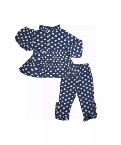Price and Buy Baby Girl’s Long Sleeve Heart Design Pajama Set - Image 9