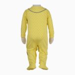 Price and Buy Baby Jumpsuit with Attached Socks & Hat Set, Lemon Yellow Color - Image 3