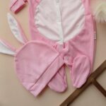 Price and Buy Baby Long Sleeve Jumpsuit and Hat Set with Bunny Design - Image 4